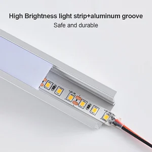 OEM ODM LED indirectos perfil de aluminio del perfil de la PC cubierta LED de la luz de la tira para la luz de la tira